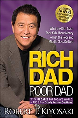 Book cover of "Rich Dad, Poor Dad" by Robert Kiyosaki
