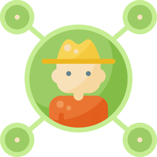 Man with cowboy hat and his community